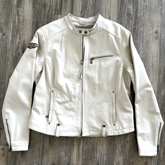 Genuine Leather Harley Jacket - Picture 1 of 5